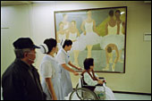 A painting in a hospital